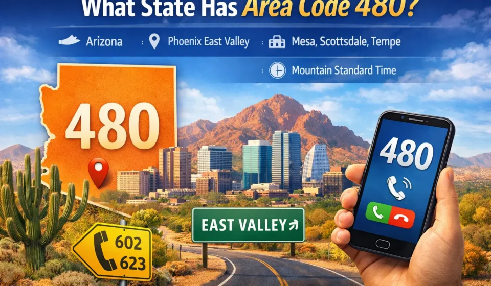 what state has telephone area code 480