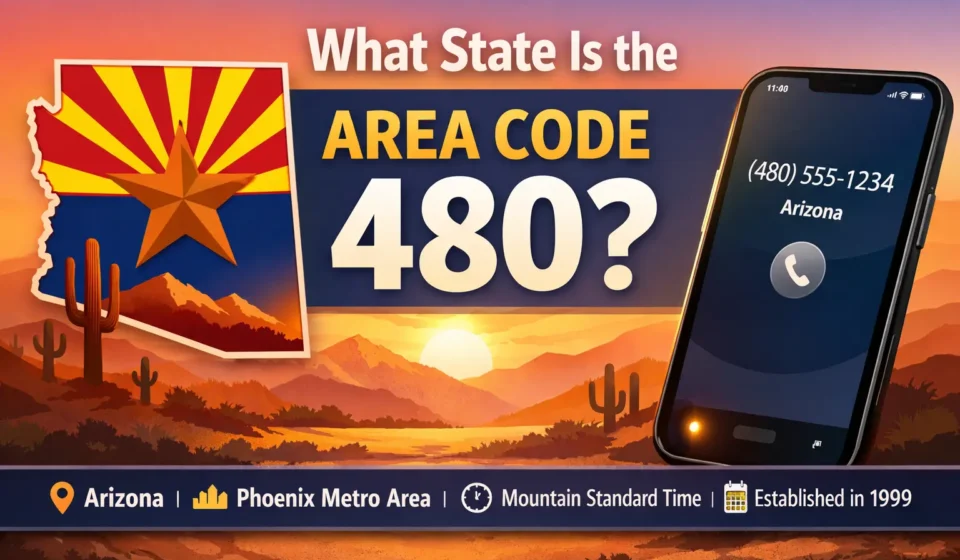 what state is the area code 480