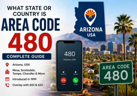 what state or country is area code 480