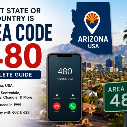 what state or country is area code 480