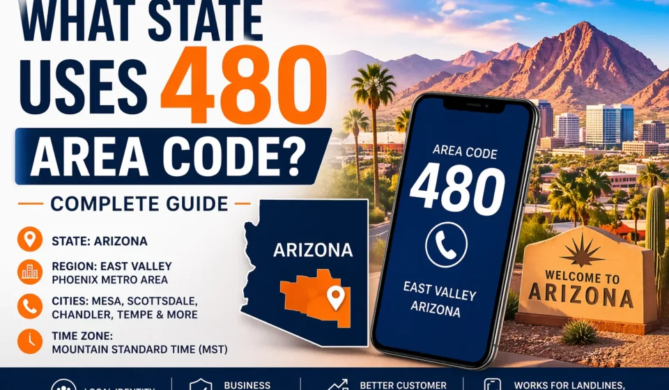 what state uses 480 area code