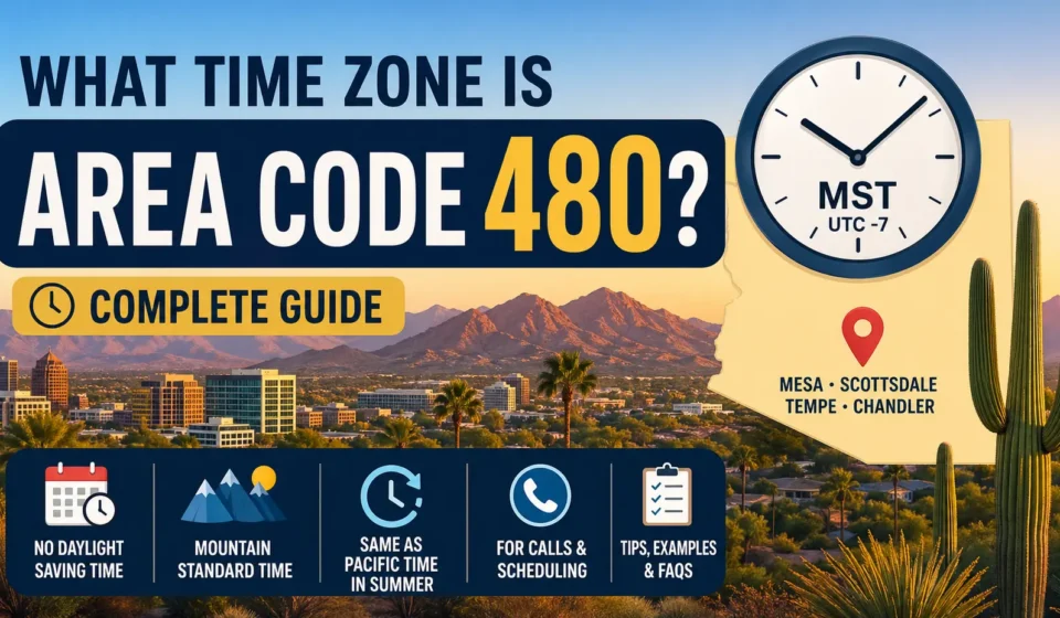 what time zone is the area code 480