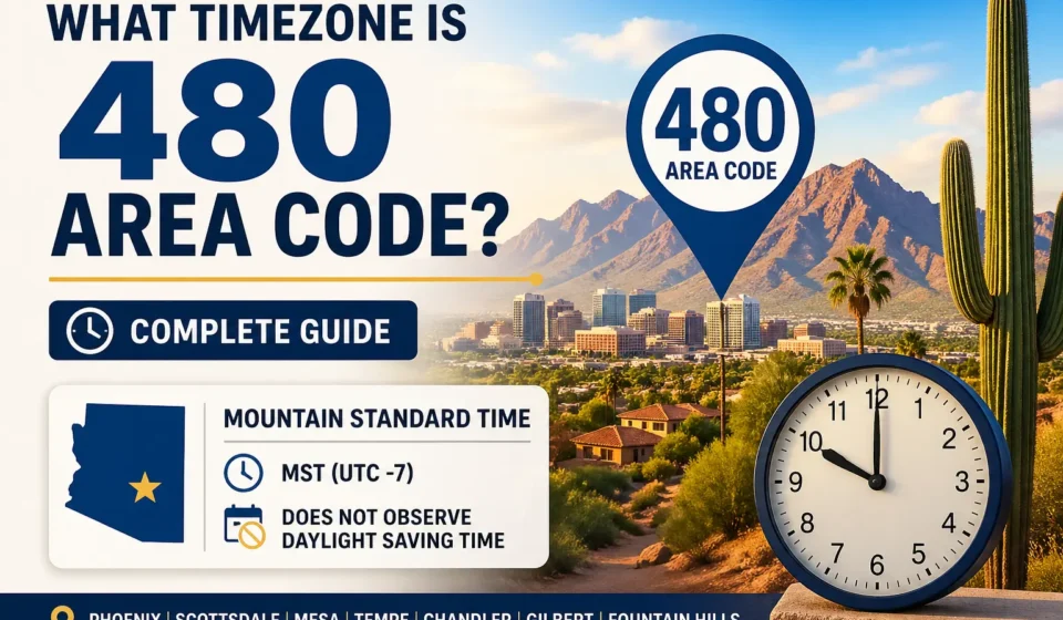 what timezone is 480 area code